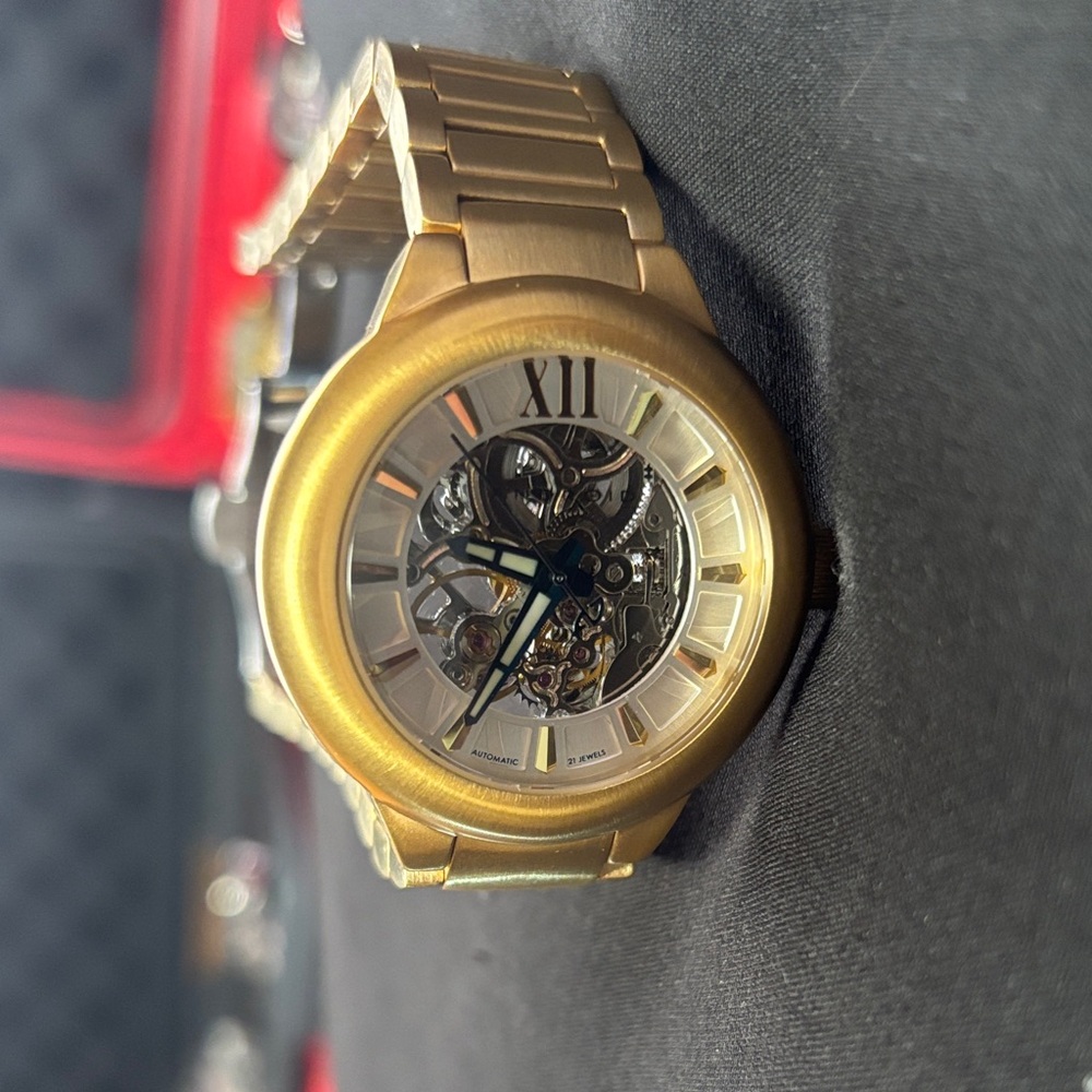 Android USA AD150 OKO – 40 mm Automatic Dress Watch, Gold-Tone Case & Bracelet
